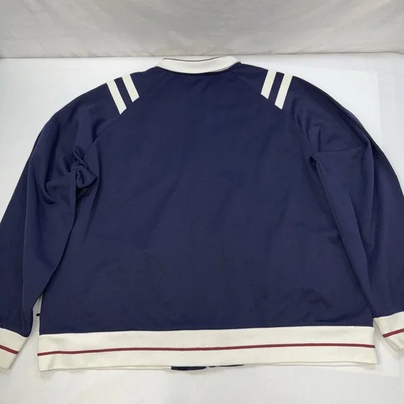 Polo Ralph Lauren Mens XXL Full Zip Blue White Track Jacket Pony Preppy - Picture 5 of 13